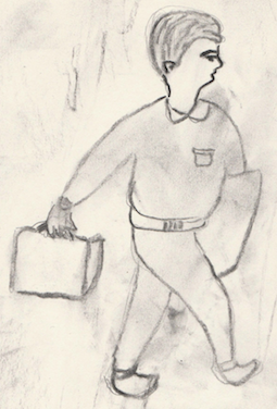 homme qui marche