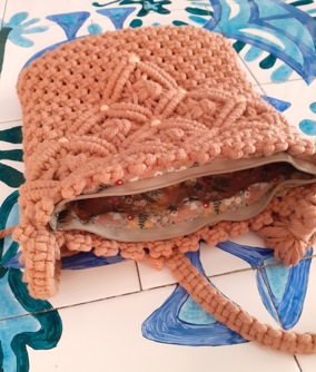sac brun doublé